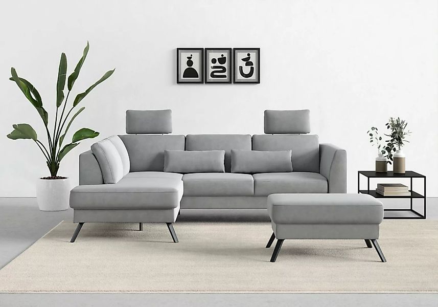 sit&more Ecksofa Lindholm L-Form, mit Sitztiefenverstellung und Federkern günstig online kaufen