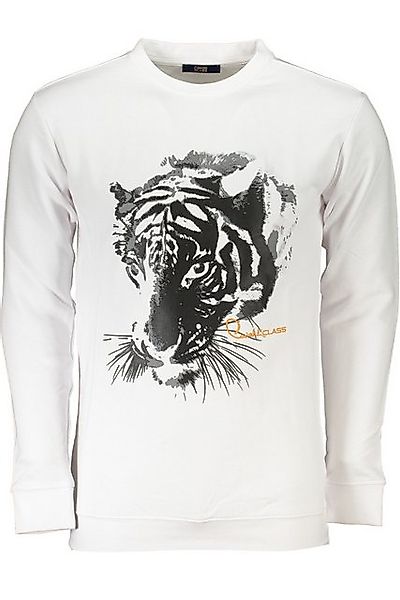 Cavalli Class Sweatshirt Weißes Herren-Sweatshirt - Langer Arm, Regular günstig online kaufen