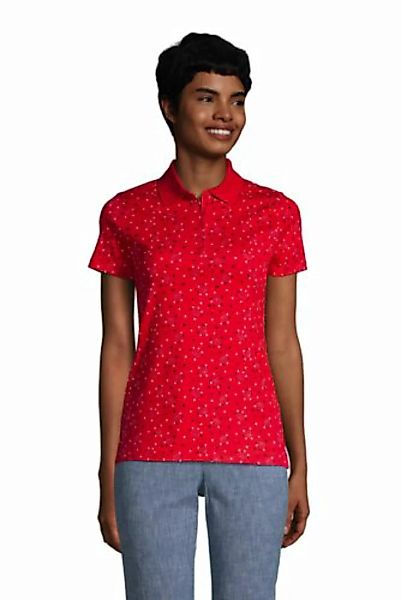 Supima-Poloshirt, Damen, Größe: XS Normal, Rot, Baumwolle, by Lands' End, K günstig online kaufen