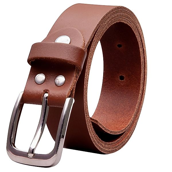 COLOGNEBELT Ledergürtel OM317-SL-Hellbraun MADE IN GERMANY, günstig online kaufen