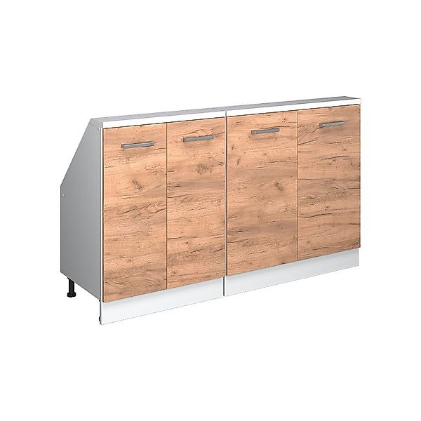 Vicco Unterschrank R-Line, Goldkraft Eiche/Weiß, 140 günstig online kaufen