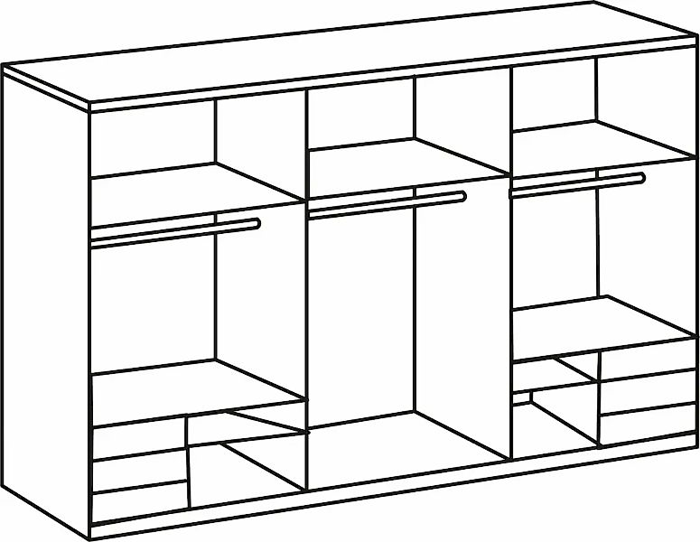 Wimex Schwebetürenschrank "Level by fresh to go", jeweils mit einer Spiegel günstig online kaufen