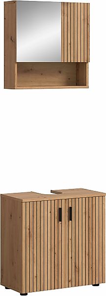 welltime Badmöbel-Set "MANI, 2-tlg. Badkombination, Paneeloptik" Set, Set, günstig online kaufen
