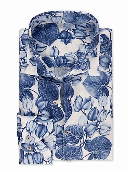 Stenströms Leinenhemd Leinenhemd mit Blumenmuster günstig online kaufen