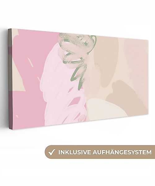 OneMillionCanvasses® Leinwandbild Panorama Rosa - Kunst günstig online kaufen