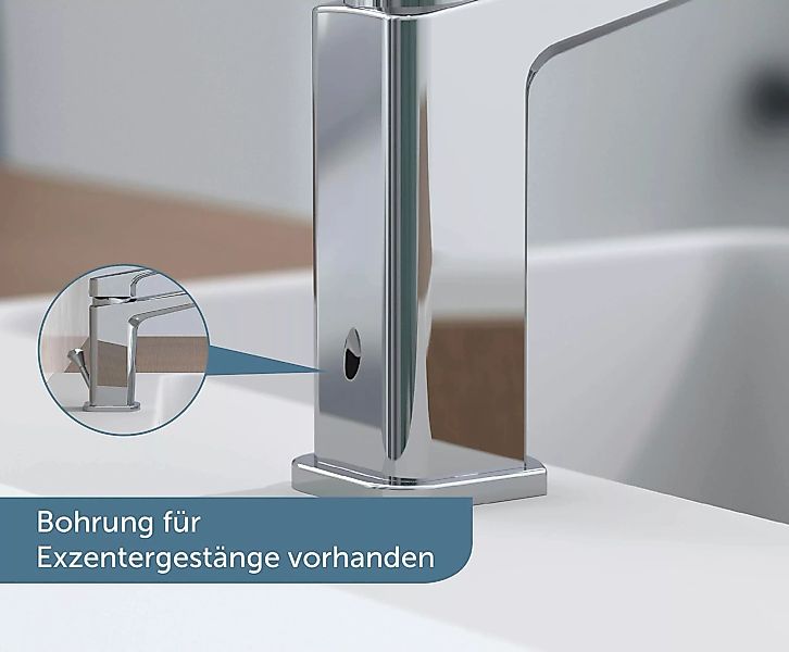 Schütte Waschtischarmatur »RAVEN«, Wasserhahn mit Ablaufgarnitur, Mischbatt günstig online kaufen