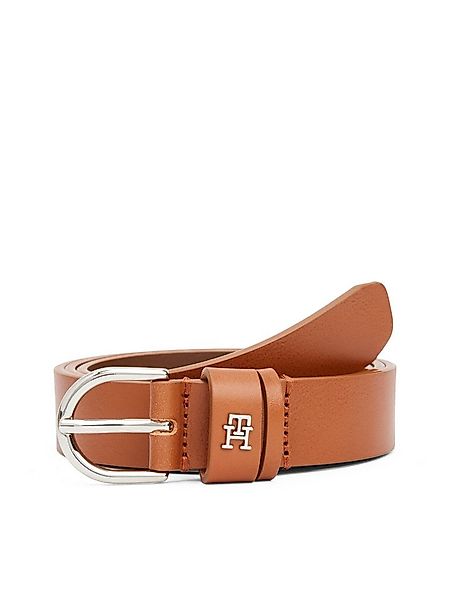 Tommy Hilfiger Ledergürtel ESSENTIAL EFFORTLESS 2.5 SILVER Einfachdornschli günstig online kaufen