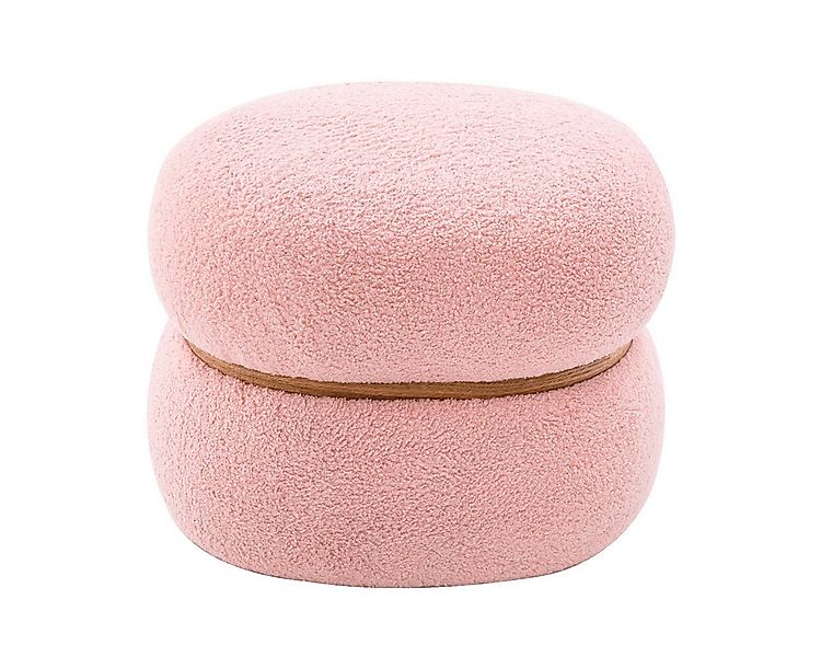 COSTWAY Sitzhocker, Oval, gepolstert, Fußhocker, 300kg, 44 x 35 x 35 cm, ro günstig online kaufen