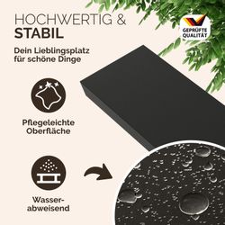 Casaria Wandboard, Schwarz Hängeregal mit Halterung günstig online kaufen