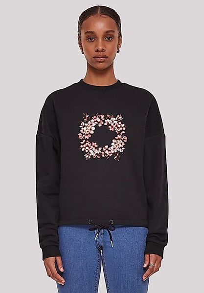 F4NT4STIC Sweatshirt Rosa Frühlings Blumenkranz Dekor Premium Qualität günstig online kaufen