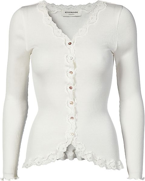 rosemunde Strickjacke Babette Silk Cardigan Vintage-Spitzenbesatz, günstig online kaufen