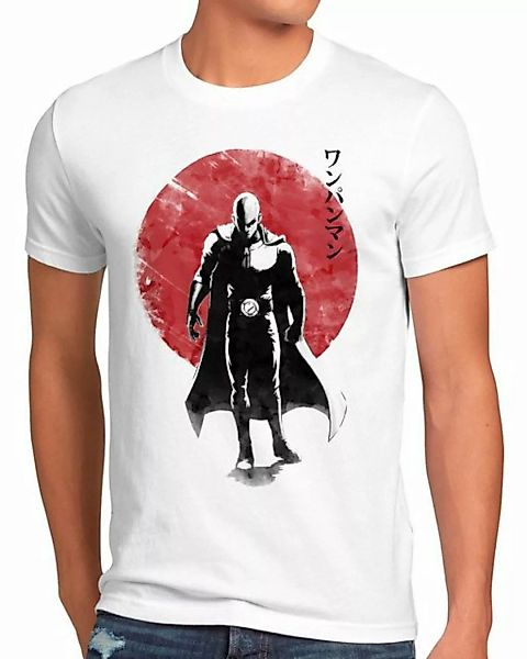 style3 Print-Shirt Herren T-Shirt Sunset Hero one punch man saitama manga a günstig online kaufen