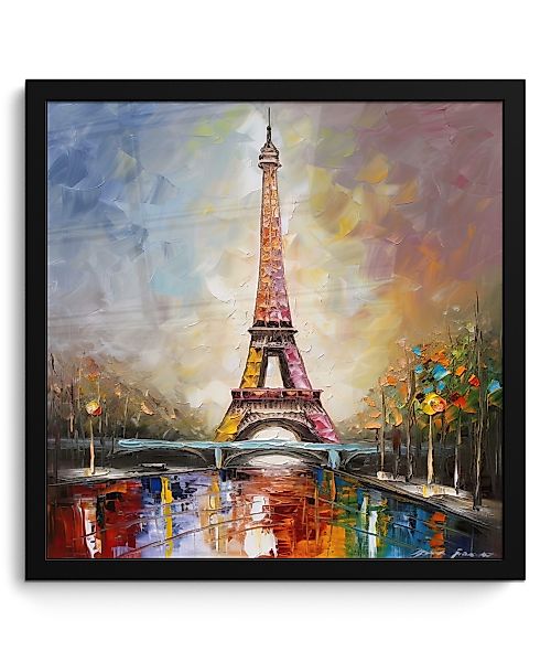 MuchoWow Poster Eiffelturm - Ölfarbenoptik - günstig online kaufen