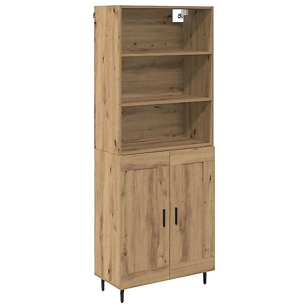 vidaXL Highboard Artisan-Eiche 69,5 x 34 x 180 cm 3416005 günstig online kaufen