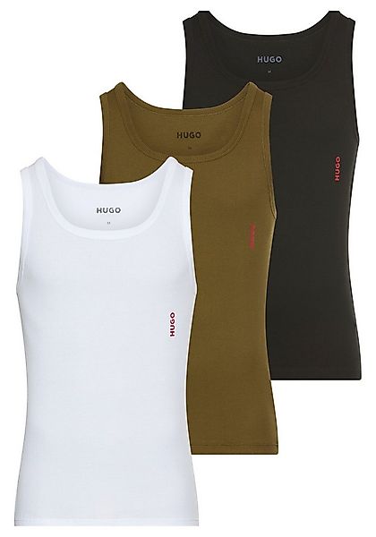 HUGO Ripptanktop (Packung, 3-tlg., 3er) Basic, Rundhals günstig online kaufen