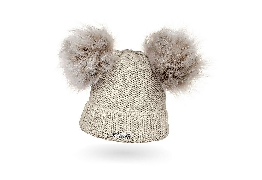 Neverless Bommelmütze Warme Strickmütze Damen Wintermütze Bommelmütze gefüt günstig online kaufen