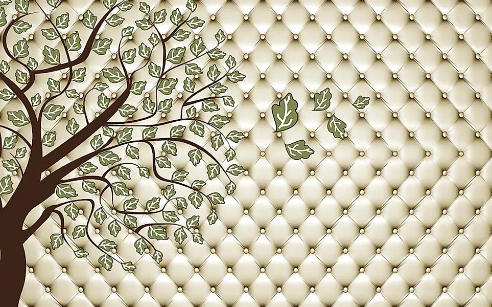 Papermoon Fototapete »Muster mit Baum« günstig online kaufen