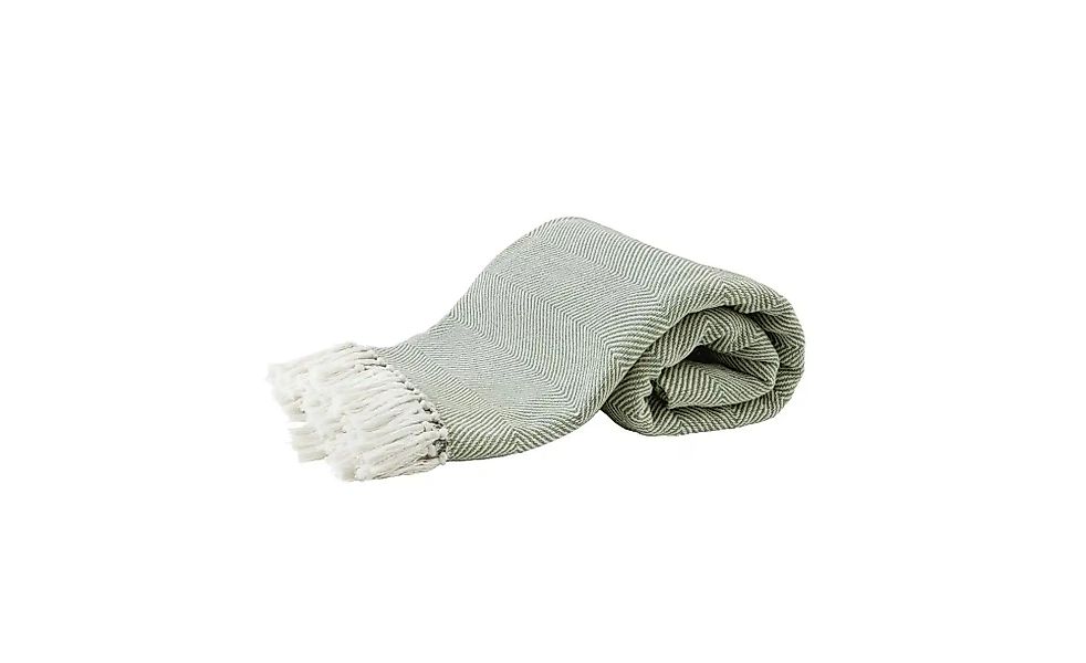 Primera Tagesdecke »Fransen«, mit stylischem Fransenrand und Fischgrat-Must günstig online kaufen