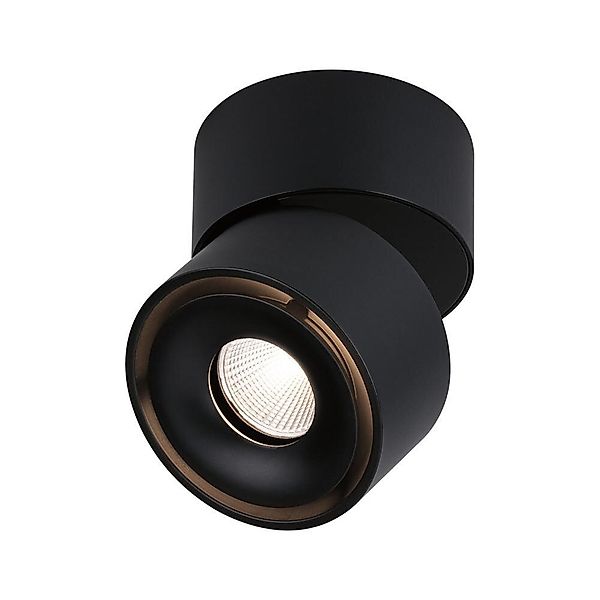 LED Aufbauspot Spircle in Schwarz-matt 8W 530lm günstig online kaufen