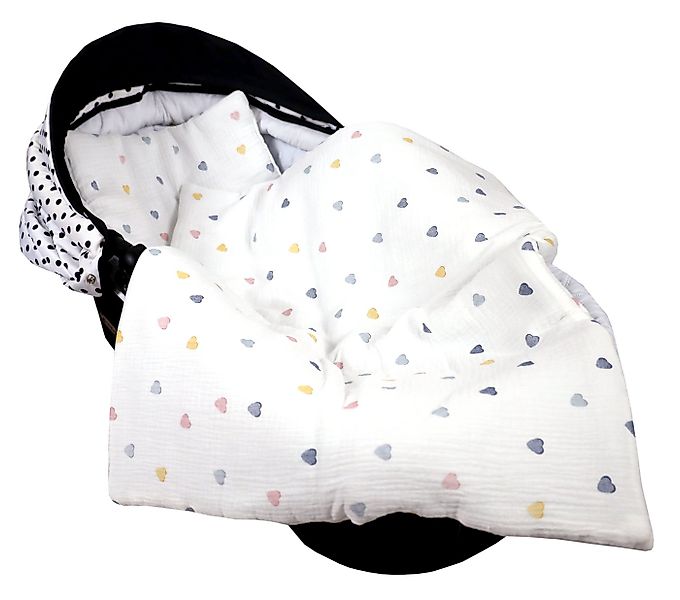 Babydecke BabyLux Babydecke Musselin Kinderwagendecke Kuscheldecke 75x60cm günstig online kaufen