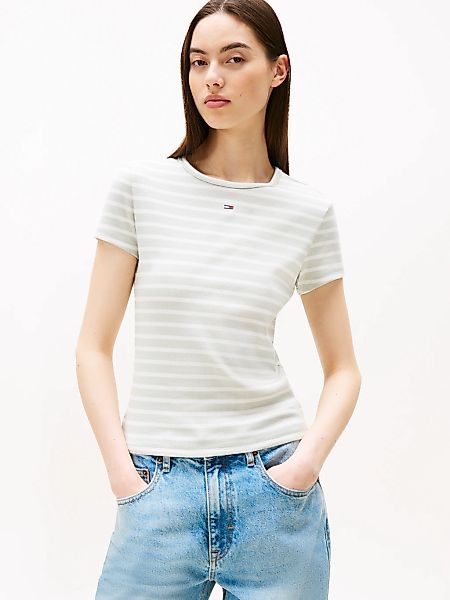 Tommy Jeans T-Shirt "TJW SLIM ESSENTIAL RIB SS", mit gerippter Struktur günstig online kaufen