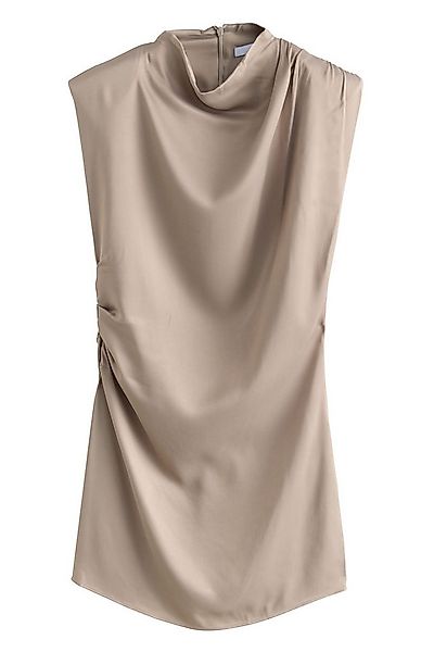 Next Minikleid Gerafftes Minikleid mit Schulterpolstern (1-tlg) günstig online kaufen