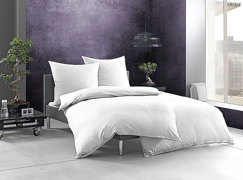 BETTWAESCHE-MIT-STIL Bettwäsche Mako Satin Damast Bettwäsche Linea 4 mm Str günstig online kaufen