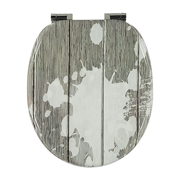 flexilife WC-Sitz Holz MDF Toilettensitz WC-Sitz günstig online kaufen