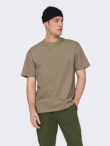 ONLY & SONS Rundhalsshirt ONSFRED RLX SS TEE Baumwolle, relaxed fit günstig online kaufen