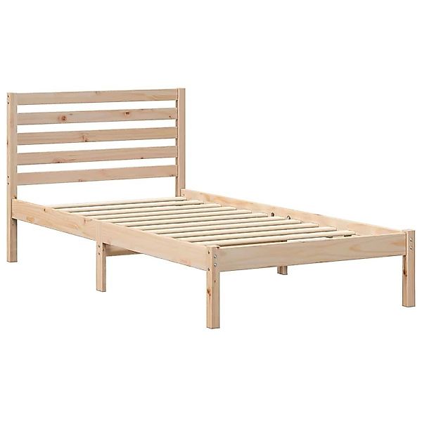 vidaXL Bett Bettgestell mit Kopfteil Braun günstig online kaufen