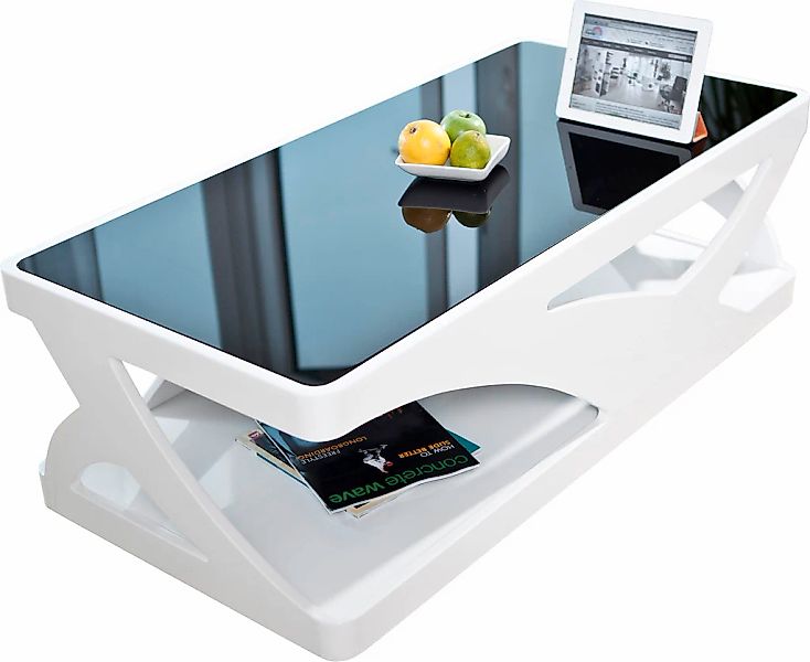 SalesFever Couchtisch "Lacona Couchtisch mit stilvollem Aussehen", Schwarzg günstig online kaufen
