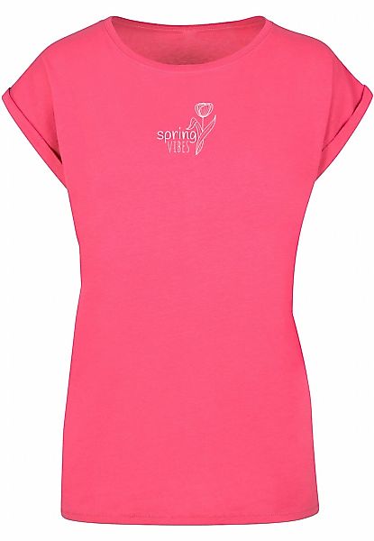 Merchcode T-Shirt "Merchcode Damen Ladies Spring - Vibes T-Shirt", (1 tlg.) günstig online kaufen