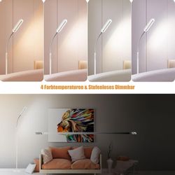 AMDELNE LED Stehlampe Dimmbar, 12W, 1400 günstig online kaufen