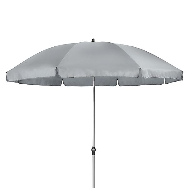 Doppler Marktschirm Active Ø 200 cm Hellgrau mit Knickfunktion günstig online kaufen