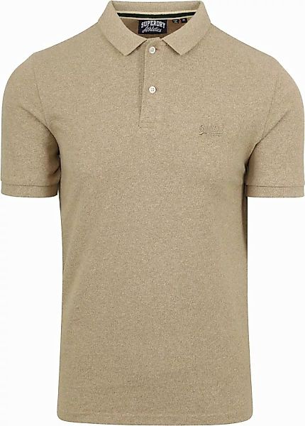 Superdry Classic Poloshirt Melange Beige - Größe XXL günstig online kaufen