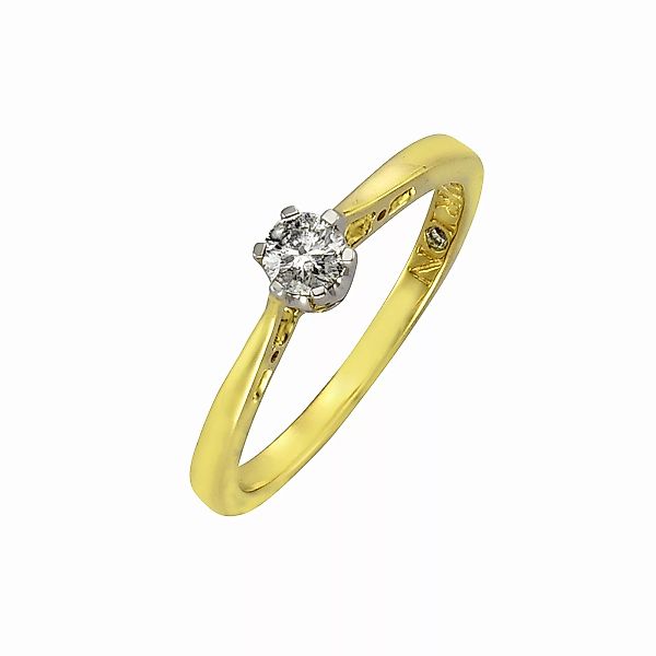 Diamonds by Ellen K. Fingerring "585 Gold zweifarbig Brillant 0,25ct." günstig online kaufen