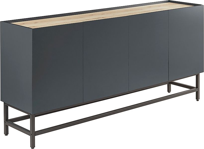 OTTO home Sideboard "Azly" pflegeleichte Melaminoberfläche, Metallgestell, günstig online kaufen