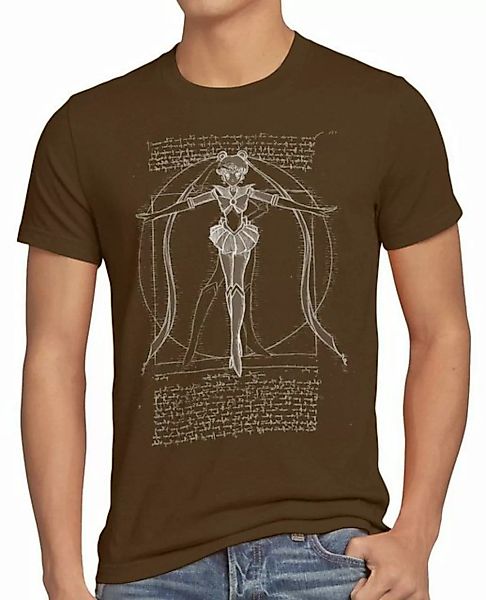 style3 Print-Shirt Herren T-Shirt Vitruvianische Bunny sailor mondstein lun günstig online kaufen