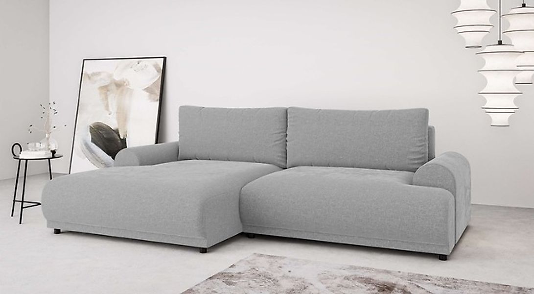 Home affaire Ecksofa »Marsby, mit Bettfunktion und Bettkasten, Maße: B/H/T günstig online kaufen