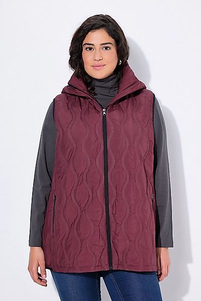 Ulla Popken Steppweste HYPRAR Laserstepp-Weste wasserabweisend Kapuze günstig online kaufen