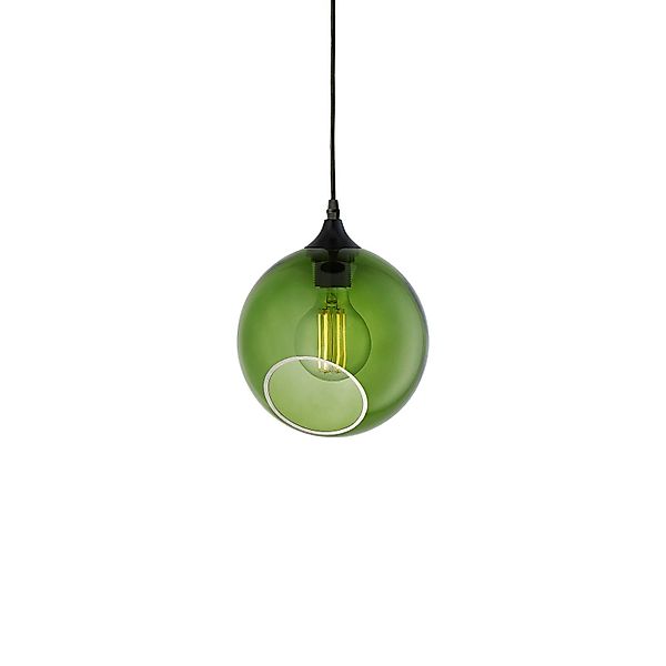 Design By Us Hängeleuchte Ballroom, grün, Ø 20 cm, Glas günstig online kaufen