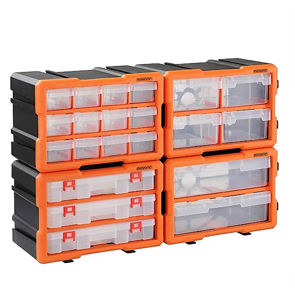Kleinteileorganizer Komplett-Set 72 Fächer günstig online kaufen