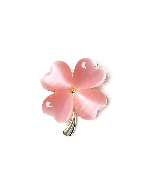 MayTree Brosche Brosche "Glücksklee", Perlmuttoptik, rosa günstig online kaufen