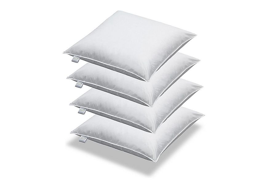 SPESSARTTRAUM Daunenkissen 4 Stück Daunen + Federn Kissen Sofakissen Füllki günstig online kaufen