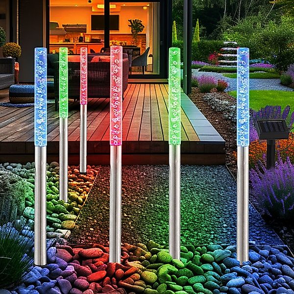 etc-shop LED Solarleuchte, LED-Leuchtmittel fest verbaut, günstig online kaufen