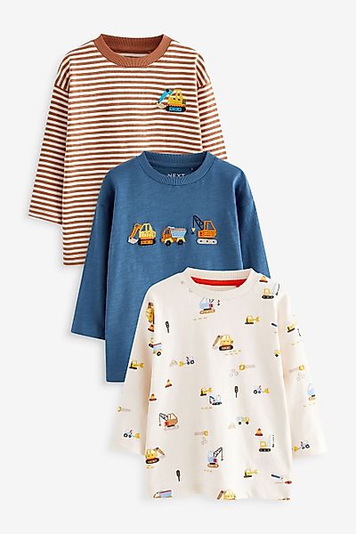 Next Langarmshirt 3er-Pack Langarmshirts, Transport (3-tlg) günstig online kaufen