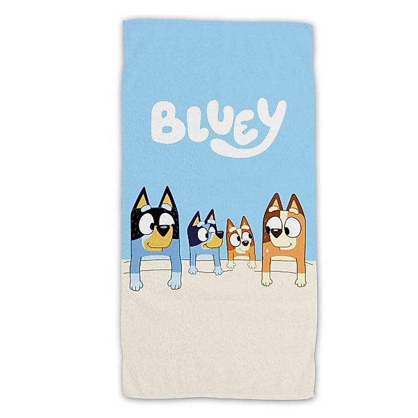 Bluey Strandtuch Baumwolle Strandtuch Frottee Badetuch günstig online kaufen