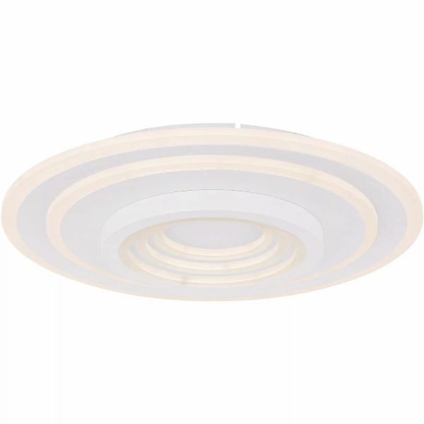 Globo LED-Deckenleuchte Bafur Metall Weiß günstig online kaufen
