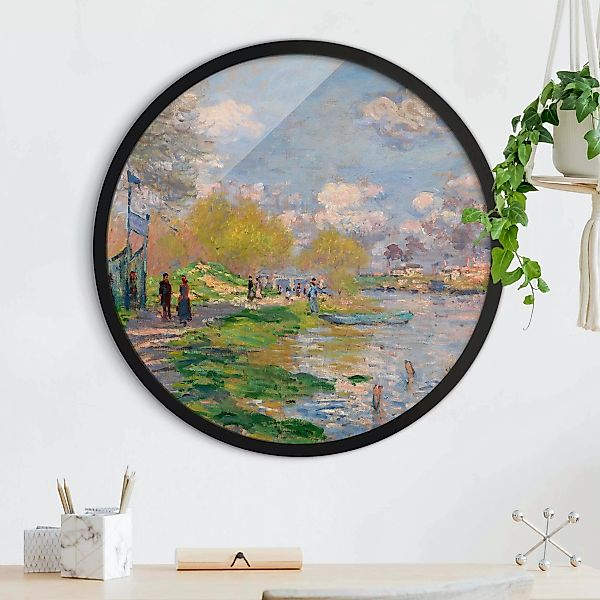 Rundes Gerahmtes Bild Claude Monet - Seine günstig online kaufen