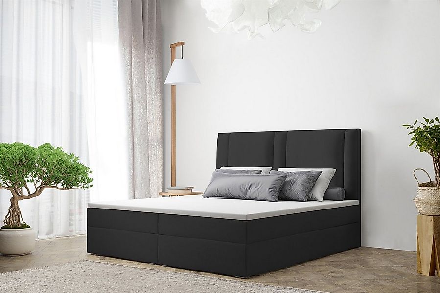 Fun Möbel Boxbett Schlafzimmerbett CANDELA Kunstleder Madryt (inkl. Viscosc günstig online kaufen